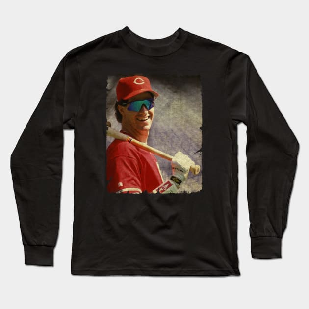 Paul O'Neill in Cincinnati Reds Long Sleeve T-Shirt by anjaytenan